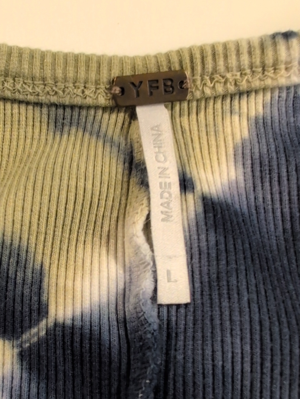 YFB Iggy Midi Bodycon Racerback Dress in Skyline Asteroid Wash -Size L EUC - Picture 8 of 10